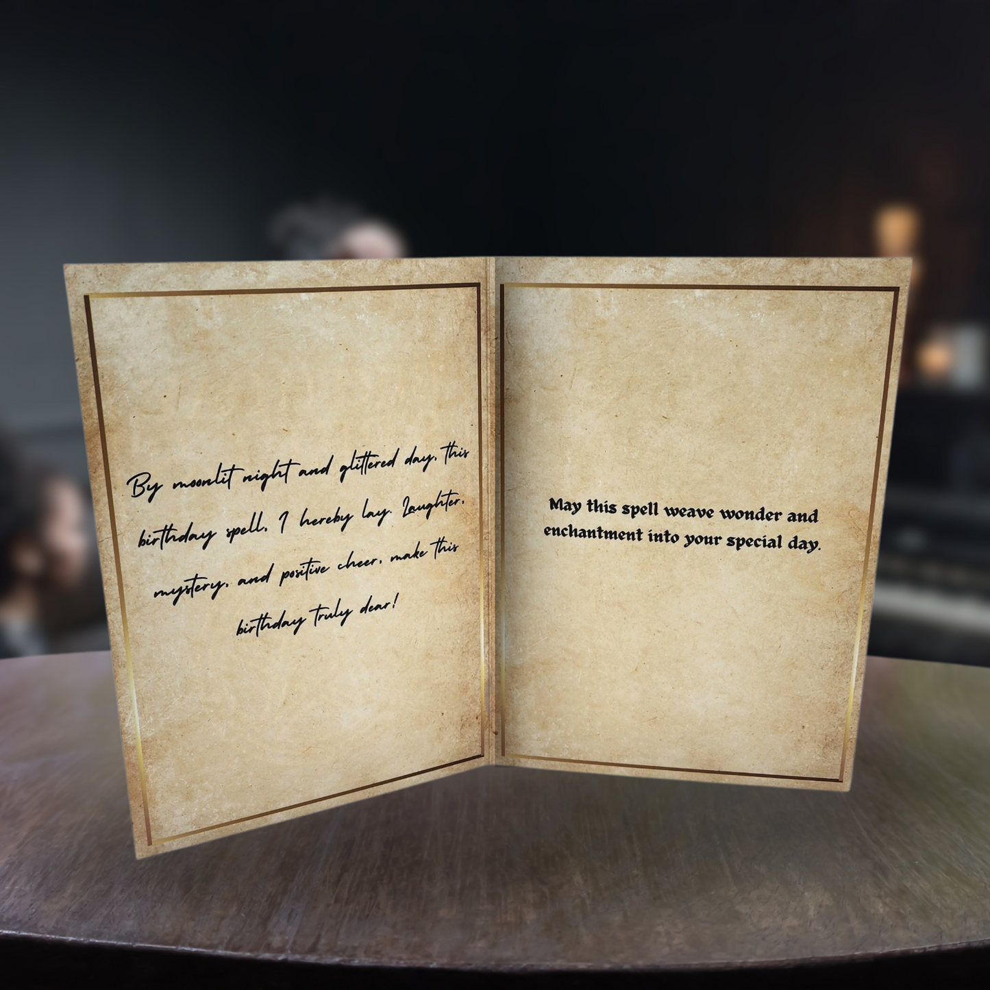 Birthday Spells gothic birthday card witch bday card gift spooky birthday card for him spell book birthday card for her witchcraft bday card
