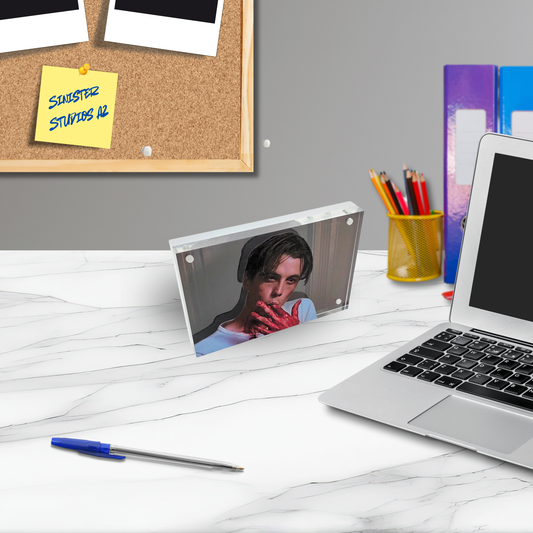 Billy Loomis 3D Effect Acrylic Horror Decor, Scream Inspired Desk Display, Layered Acrylic Slasher Art with Optional Light Base