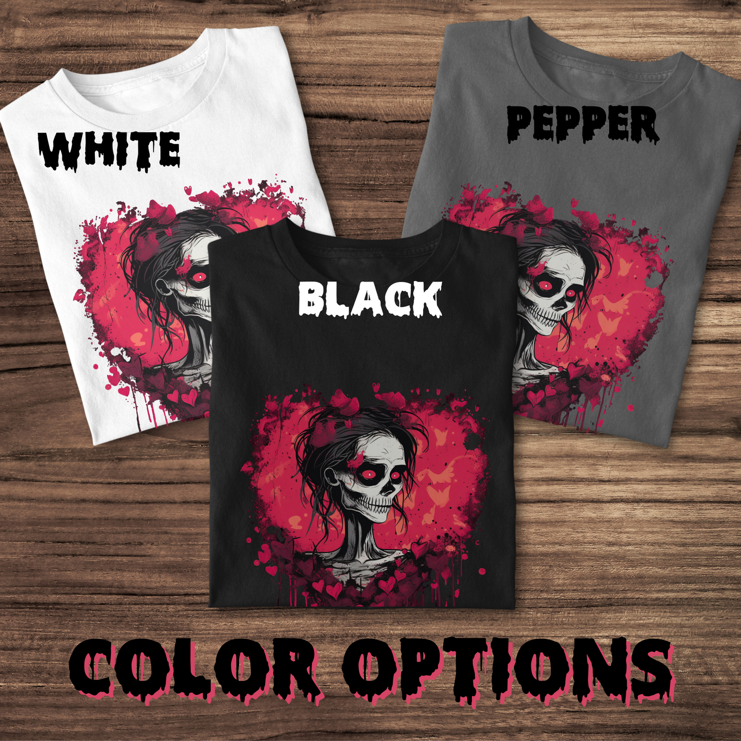 Gothic Valentine unisex tee gothic love tshirt gift for her valentine shirt for him couples shirt zombie shirt for her anniversary tee for couple
