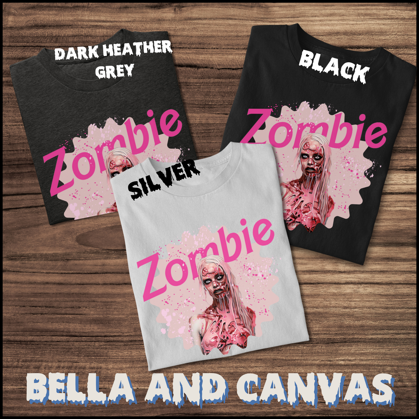 Zombie Barbie tee unisex horror Pink Barbie tshirt for her Pink Zombie girl tee gift hot pink zombie barbie tee for him gift