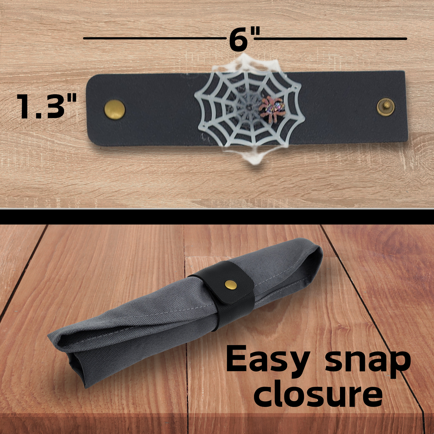 Spider Web Faux leather napkin ring set, Spooky Decor, Halloween decor, Gothic decor, gothic napkin ring set, halloween napkin rings, housewarming gift