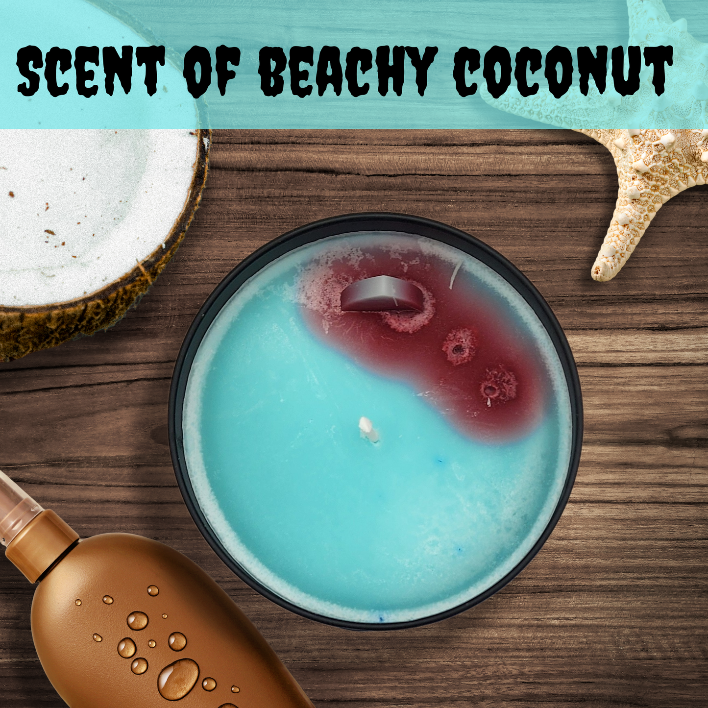 Get out of the Water candle coconut scented candle shark candle housewarming gift home decor gift for her beachy candle