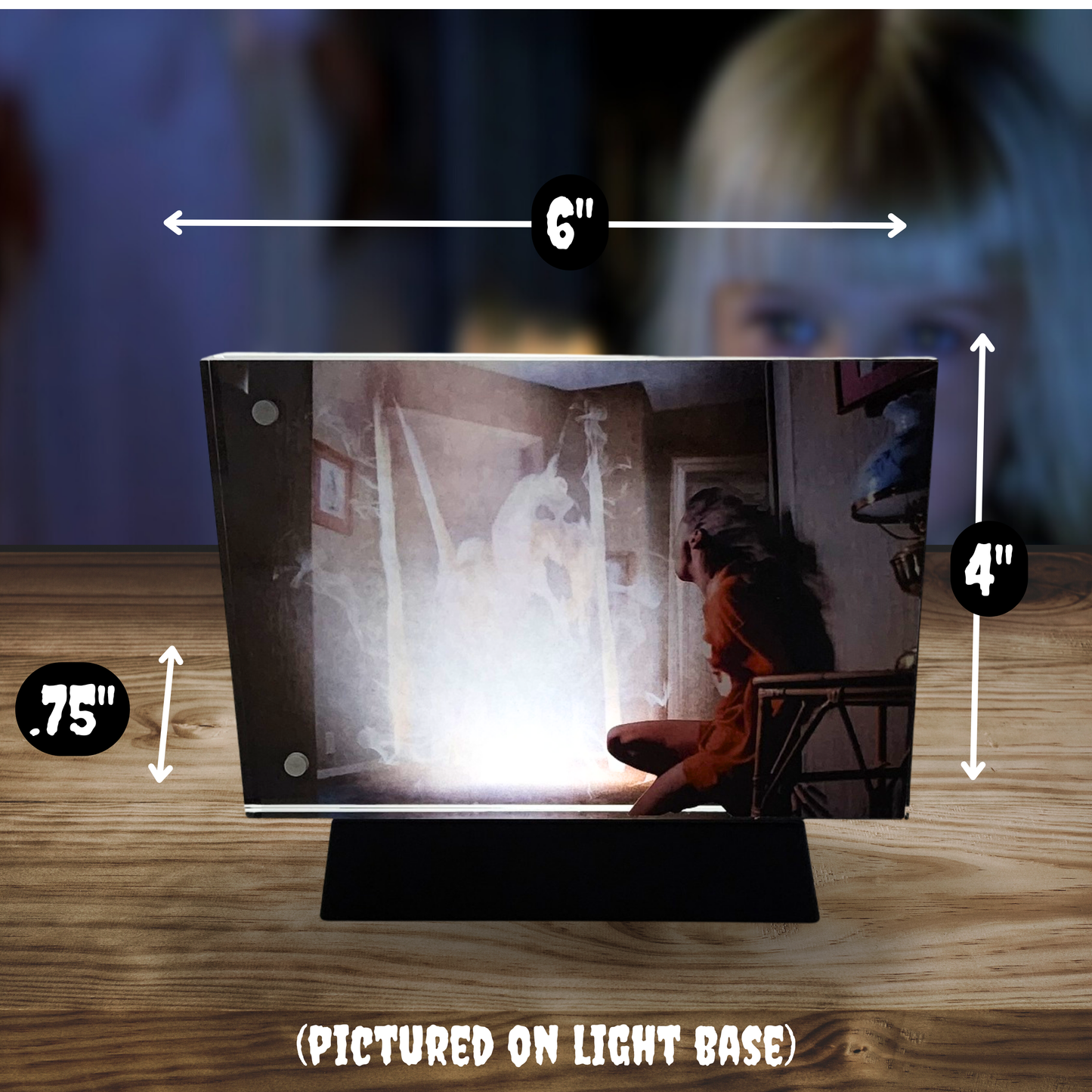 Open the Door 3D Effect Acrylic – Poltergeist Horror Scene Display | Autograph-Friendly Art | Sinister Studios AZ Exclusive