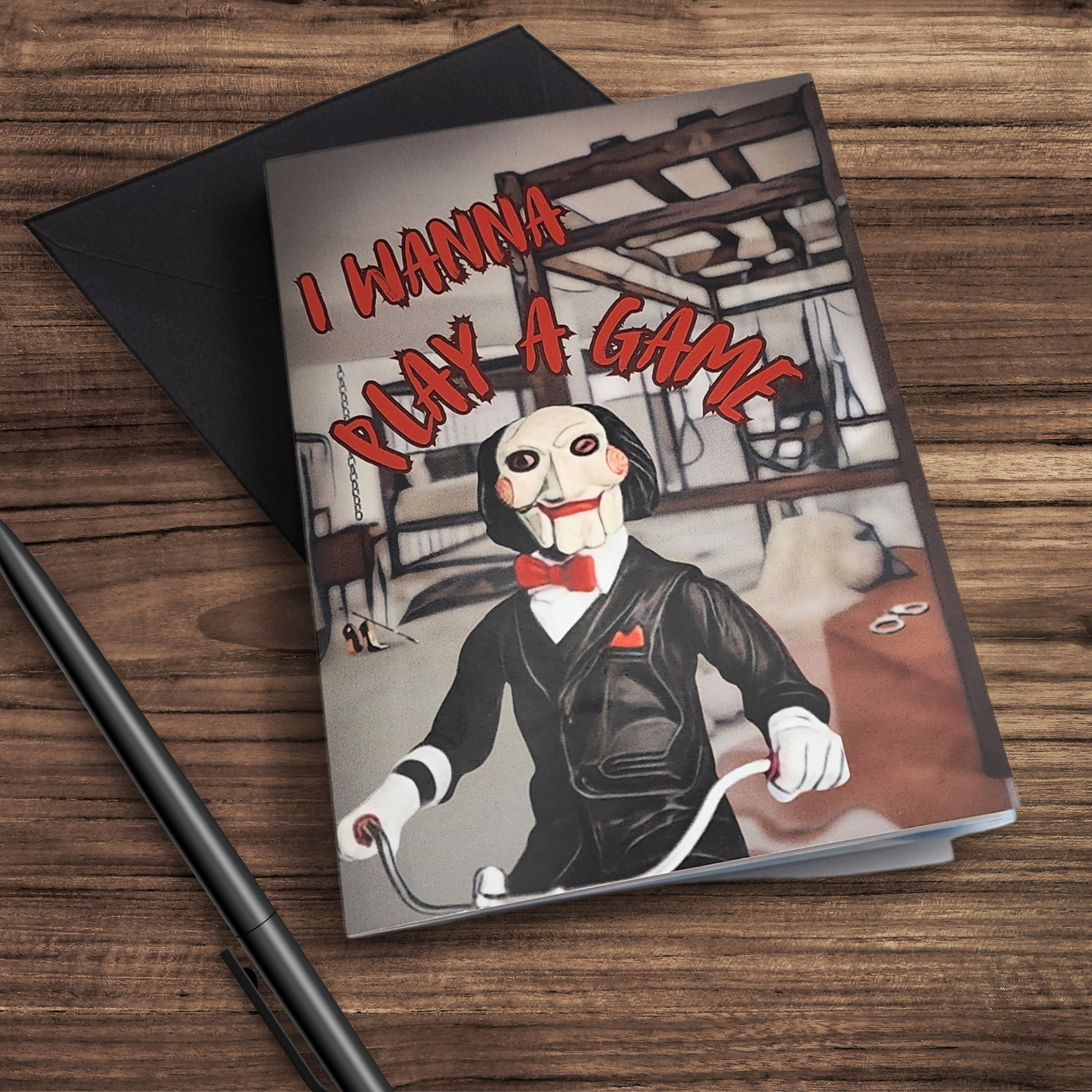 BDSM Billy Love card dark humor valentine card anniversary card for him dark humor love card sexy Horror Valentine Saw fan card for her