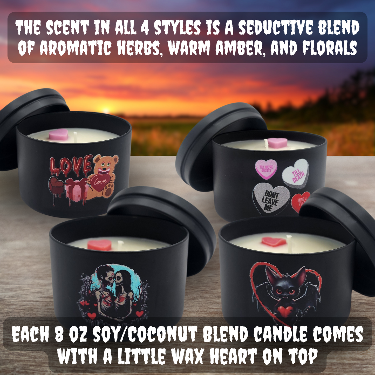 Sinister Love Bundle Valentine Gift Basket Gothic Valentine gift Horror love bundle Valentine gift basket for her