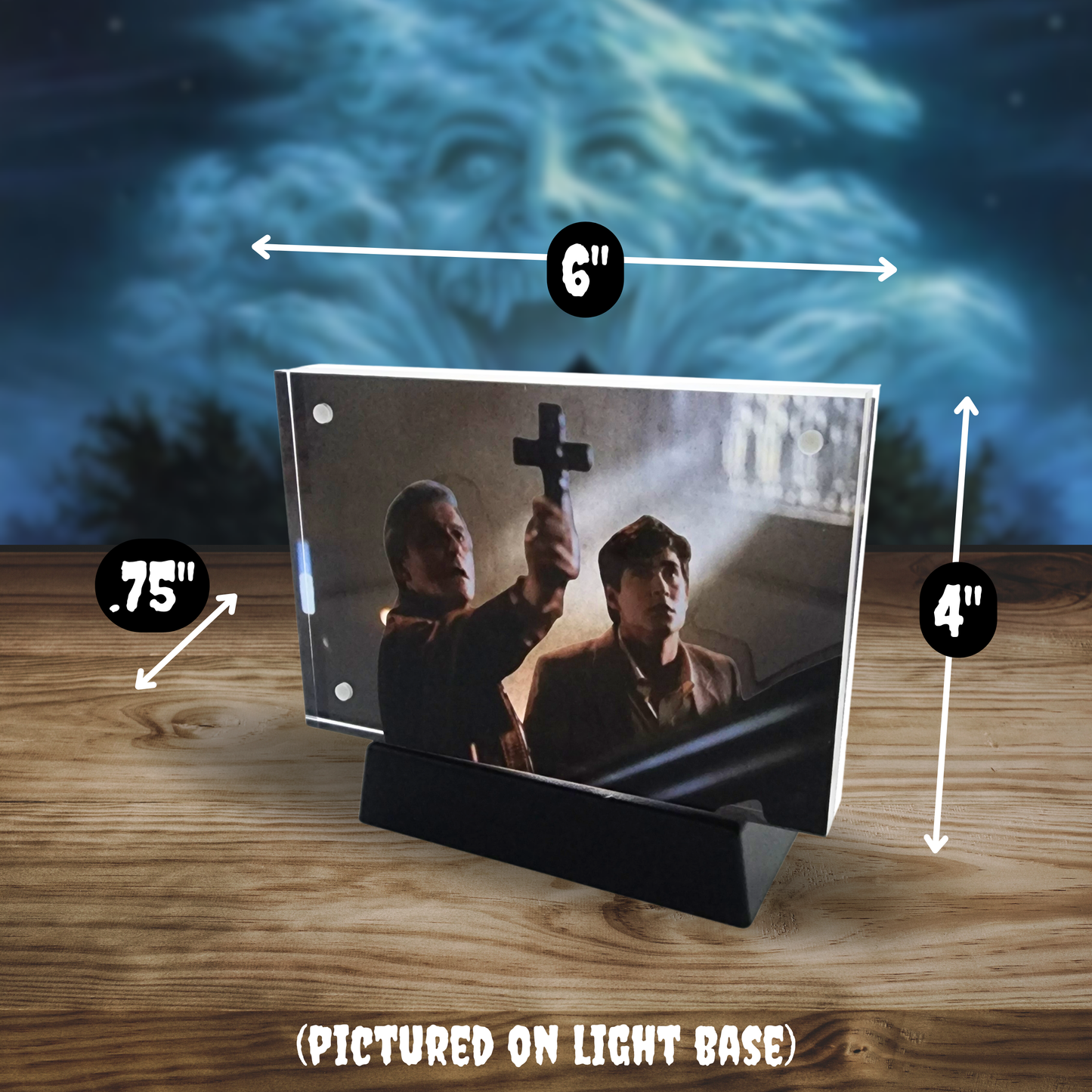 Charley & Peter 3D Effect Acrylic – Fright Night Collectible Display | Horror Autograph Display Piece | Sinister Studios AZ Original