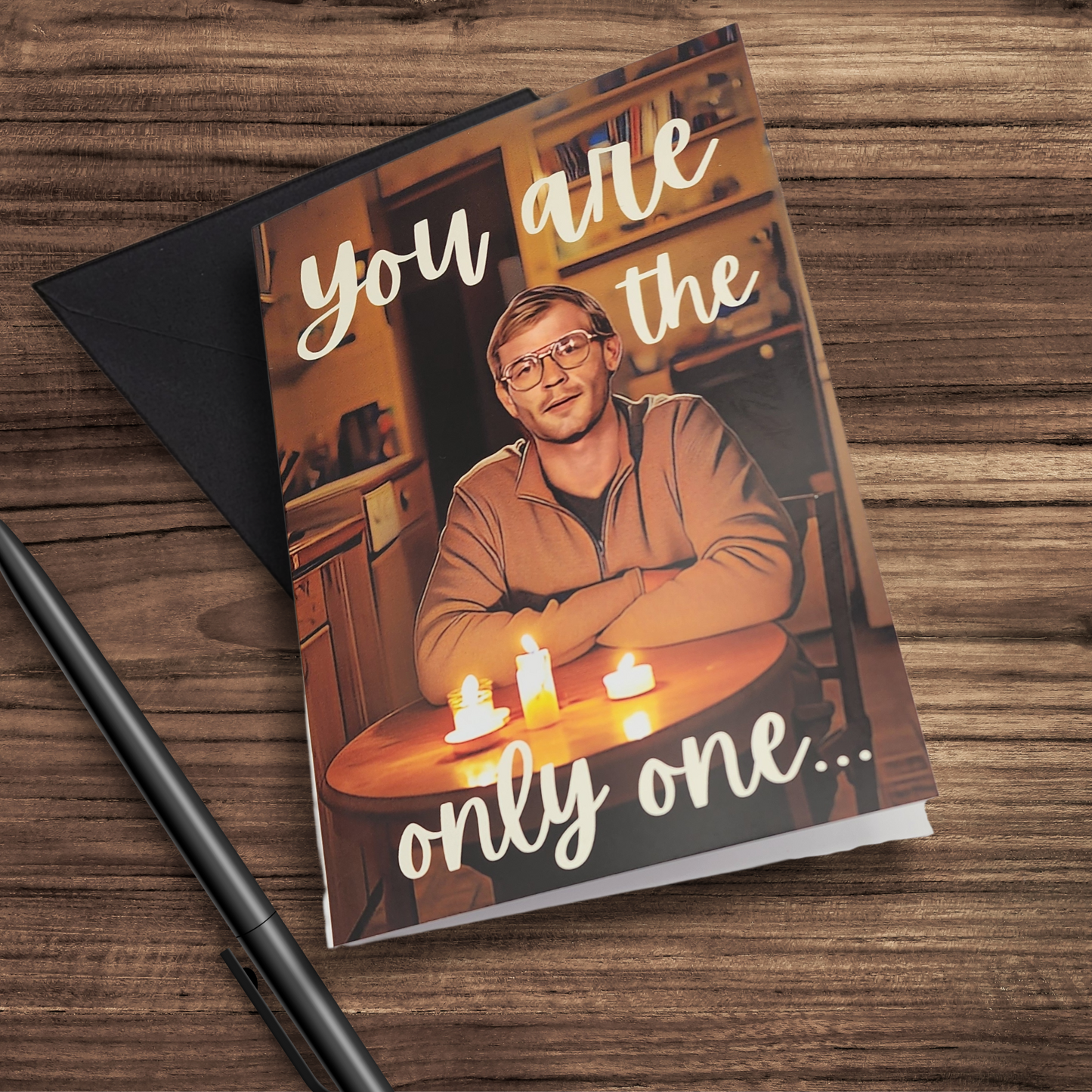Dahmer Dinner Love card dark humor valentine card anniversary card for him dark humor love card true crime Horror Valentine card for her