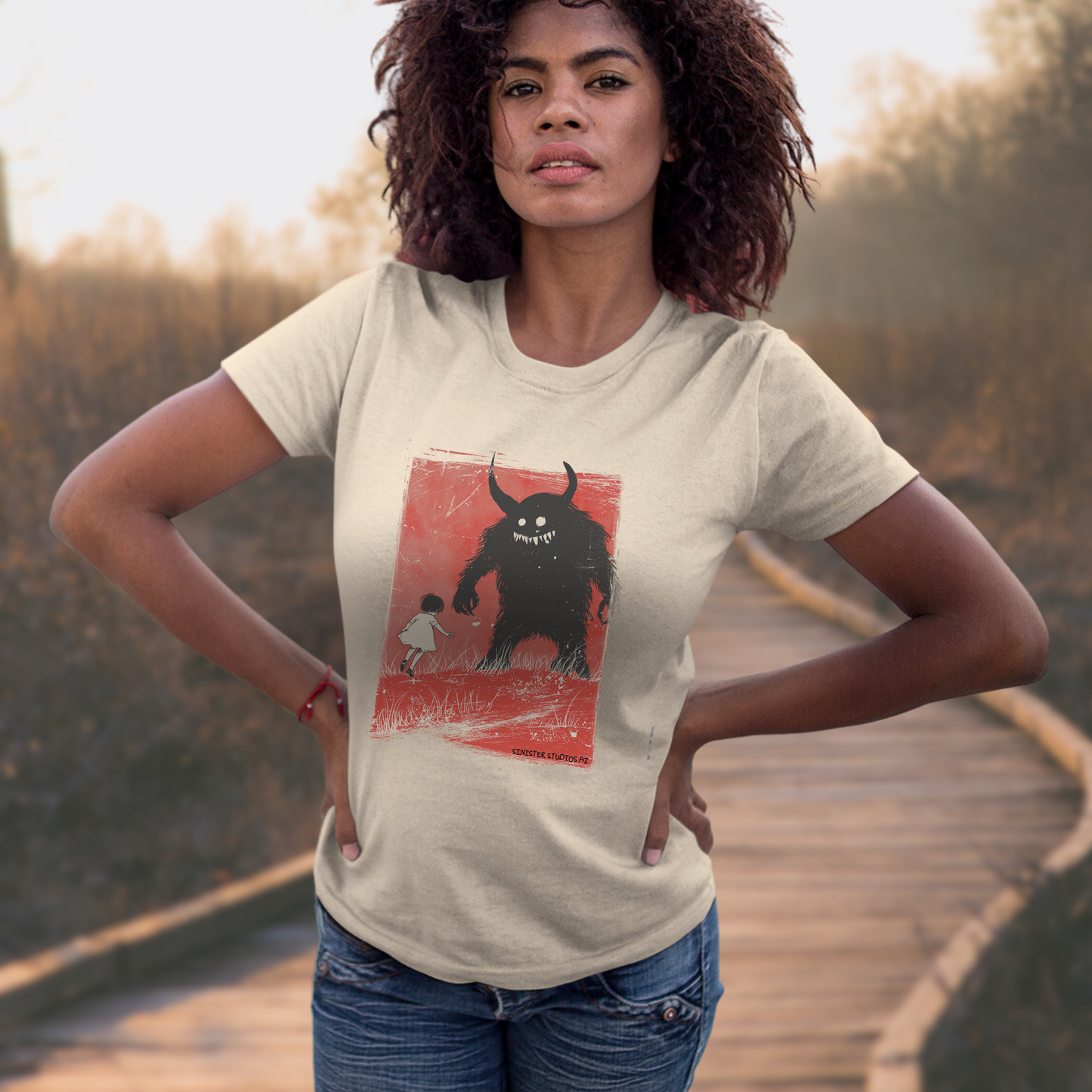 Friendly Monster Tee unisex horror graphic tee monster horror tee horror fan gift for her