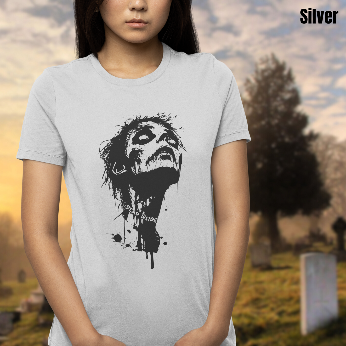 Dead Inside Tee unisex horror tee gift for her punk zombie tee for him macabre punk tshirt gift for horror fan