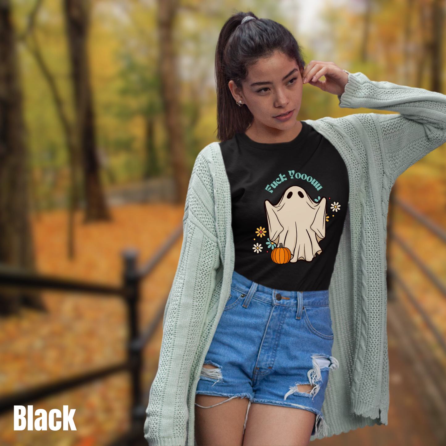 F You Ghost tee unisex shirt Halloween tee for her ghost tshirt for her funny halloween ghost tee gift fall season horror tee for her graphic cute horror tshirt