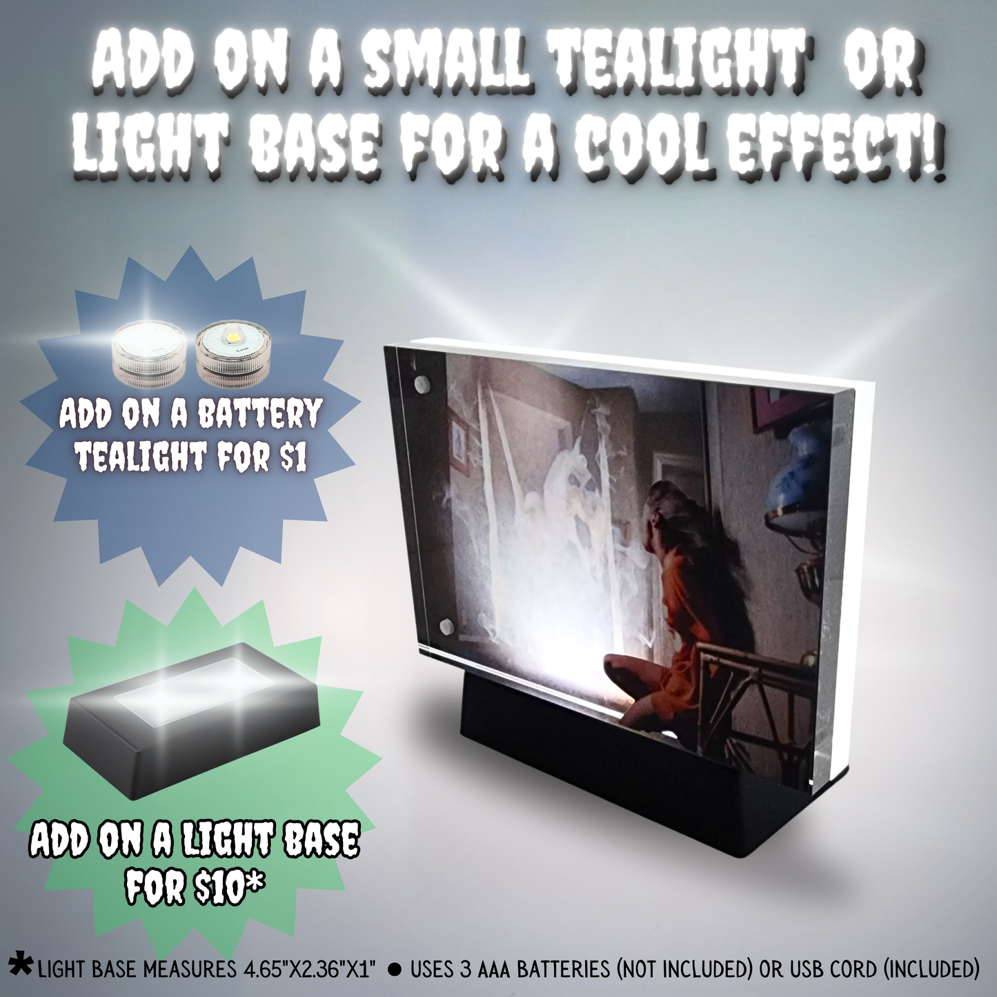 Open the Door 3D Effect Acrylic – Poltergeist Horror Scene Display | Autograph-Friendly Art | Sinister Studios AZ Exclusive
