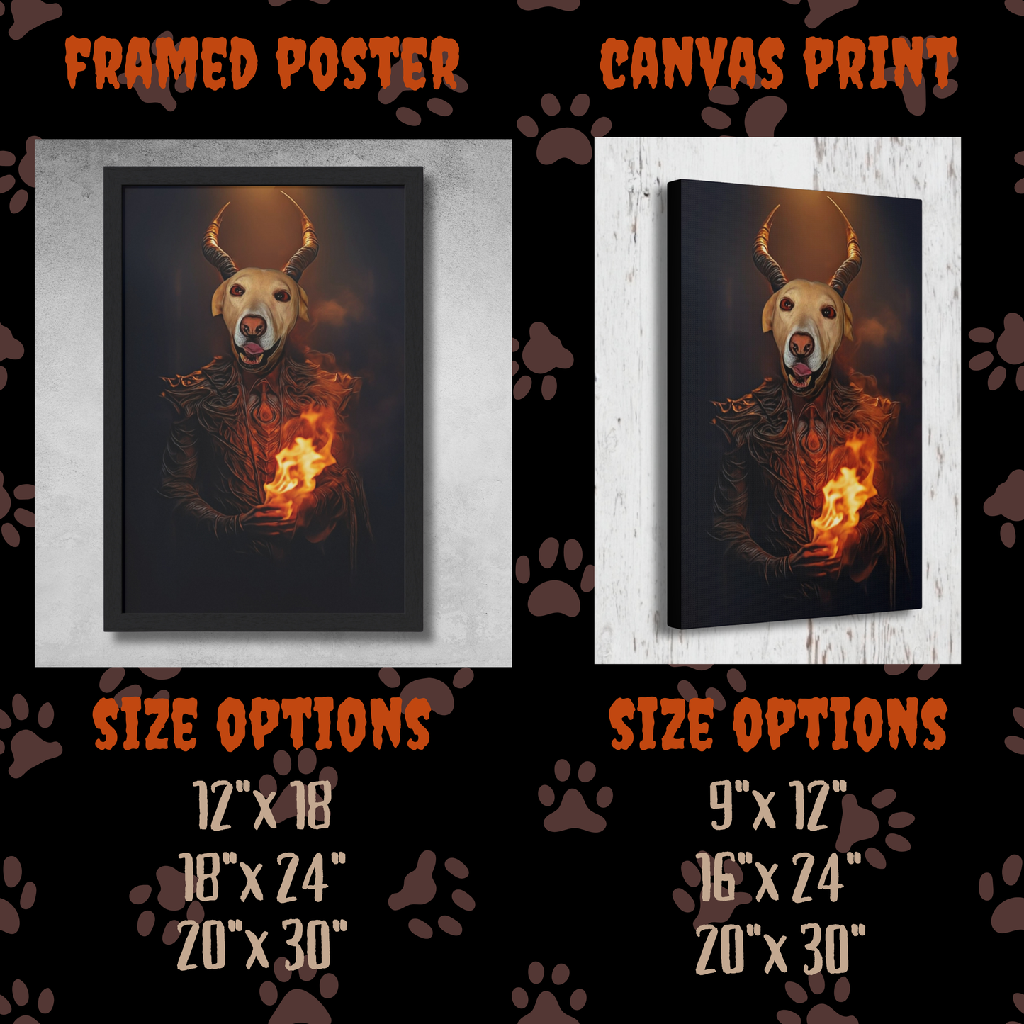 Lucifer Custom Creepy Pet Portrait Personalized Horror Pet portrait digital download creepy demon pet portrait gift for her