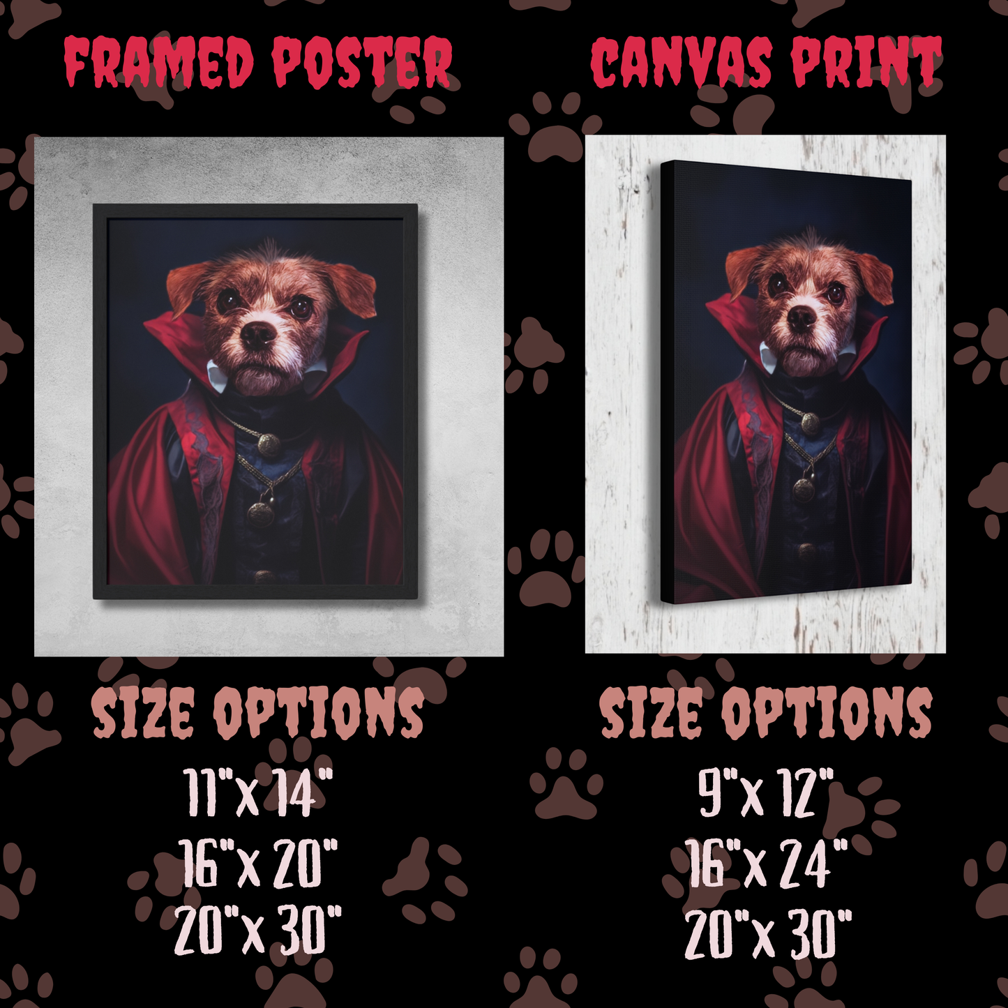 Dracula Custom Creepy Pet Portrait Personalized Horror Pet portrait digital download creepy vampire pet portrait gift for her