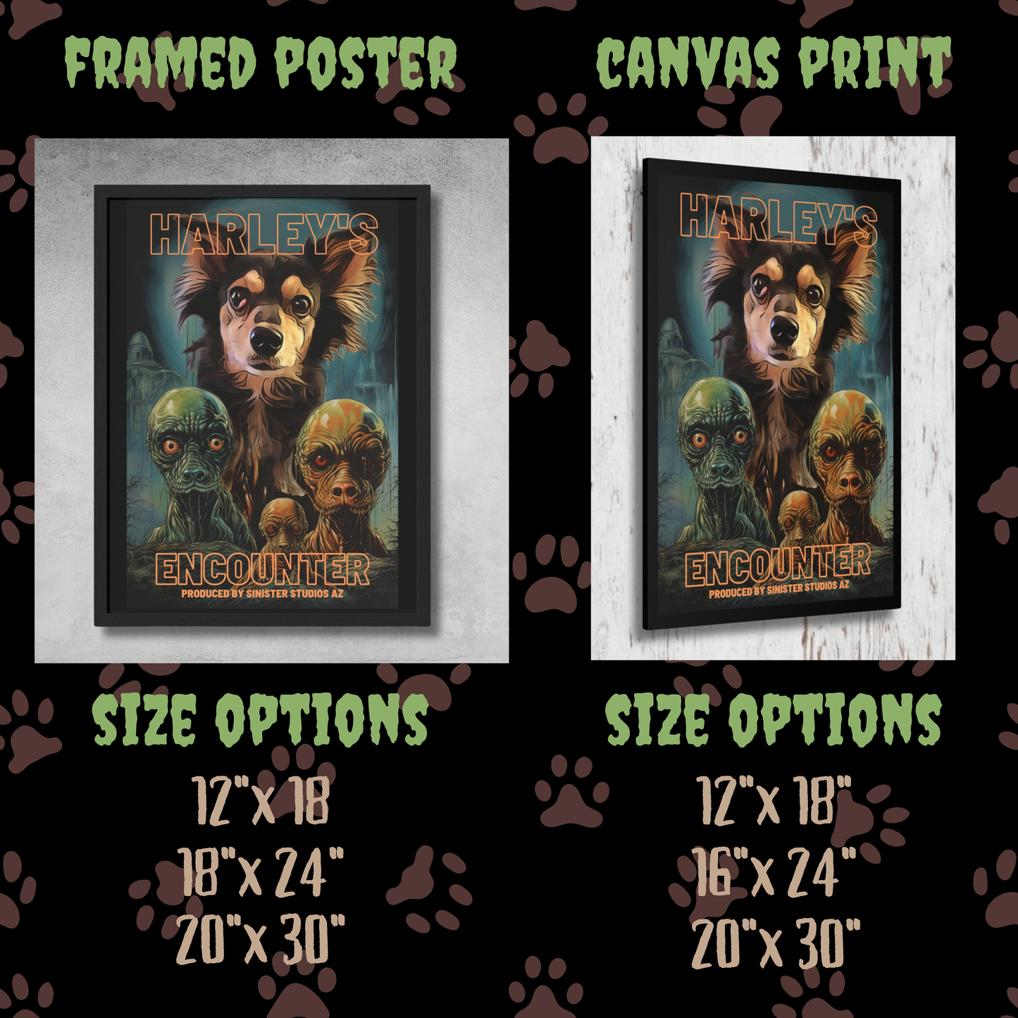 Alien Encounter Custom Creepy Pet Portrait Personalized Alien Pet portrait digital download sci-fi pet portrait gift for her