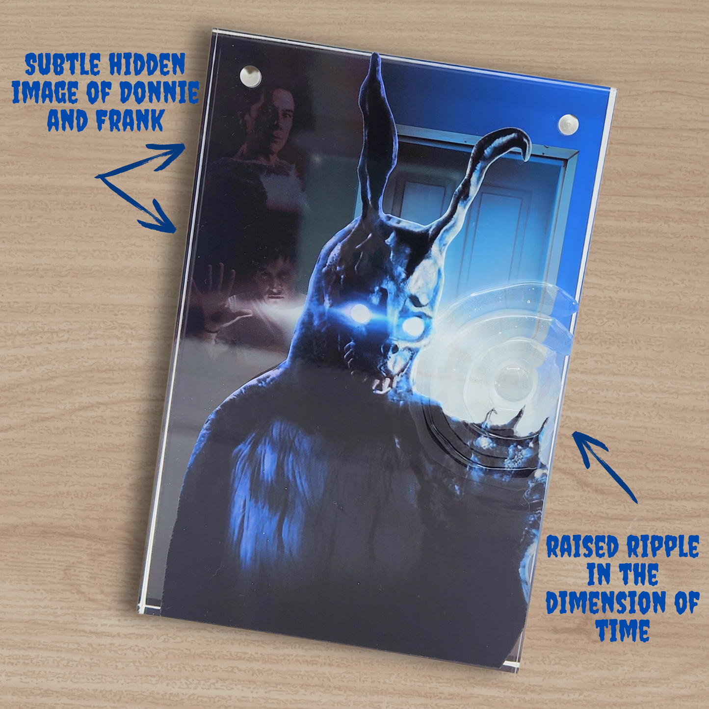 Frank the Rabbit 3D Effect Acrylic | Donnie Darko Collectible Display | Horror Movie Merch Gift| Layered Magnetic Acrylic Decor