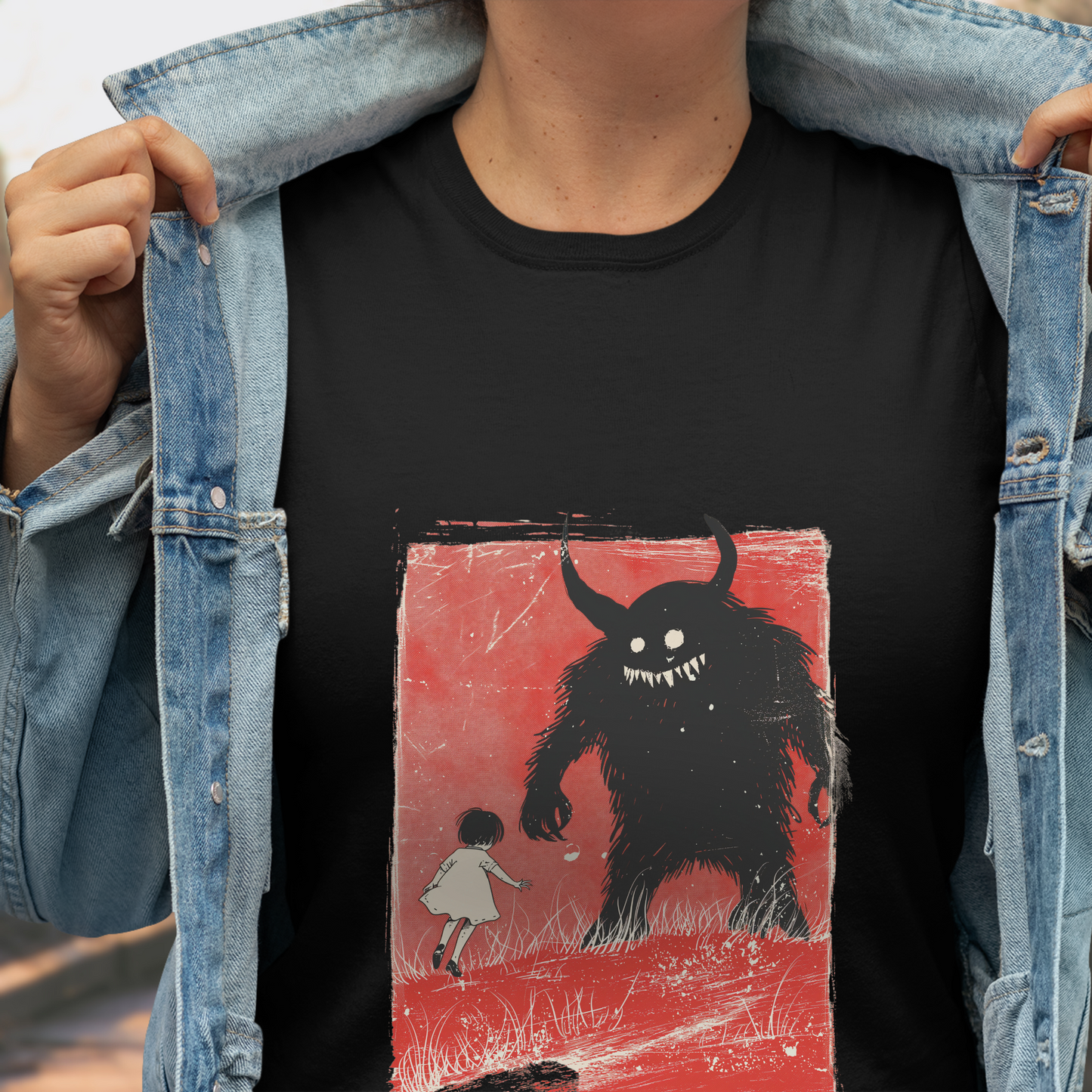 Friendly Monster Tee unisex horror graphic tee monster horror tee horror fan gift for her
