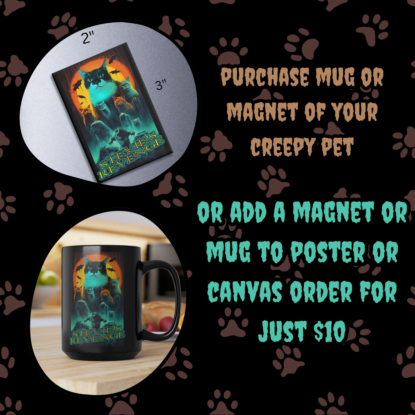 Pet's Revenge Custom Creepy Pet Portrait Personalized Alien Pet portrait digital download sci-fi pet portrait gift for her