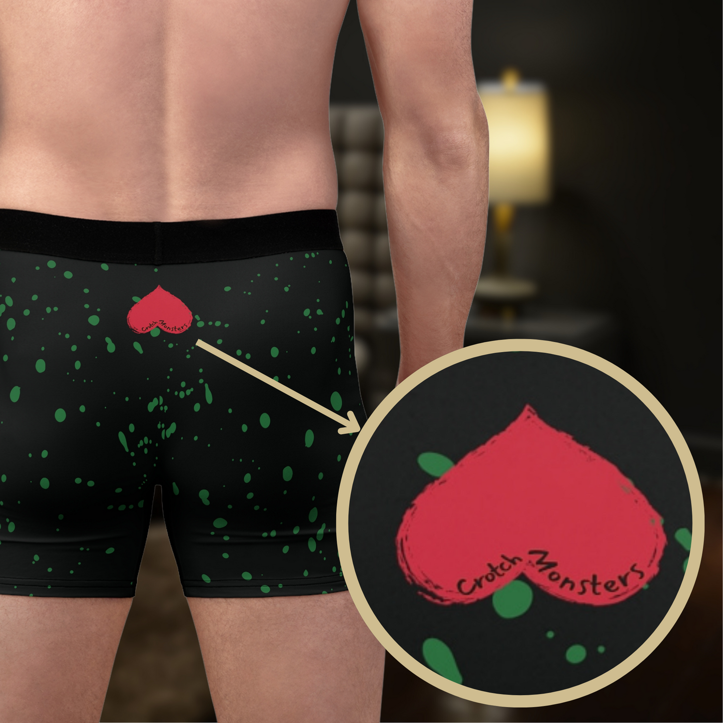 Crotch Monsters funny boxer briefs gift for him bachelor party gift anniversary for him funny gag gift underwear