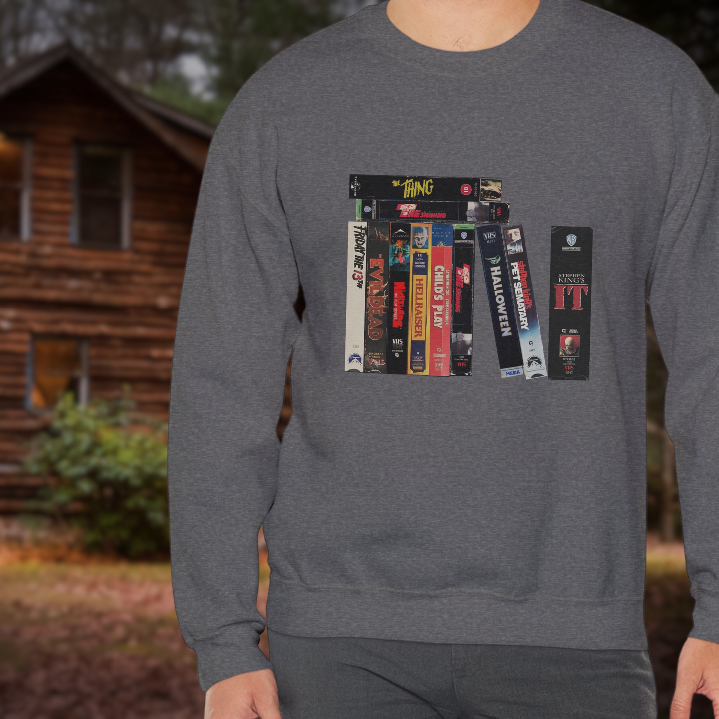 Retro Horror VHS sweatshirt horror movie sweatshirt gift for her men's sweatshirt bday gift women's horror sweatshirt horror movie sweatshirt