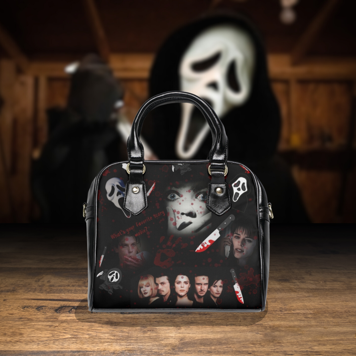 horror crossbody bag