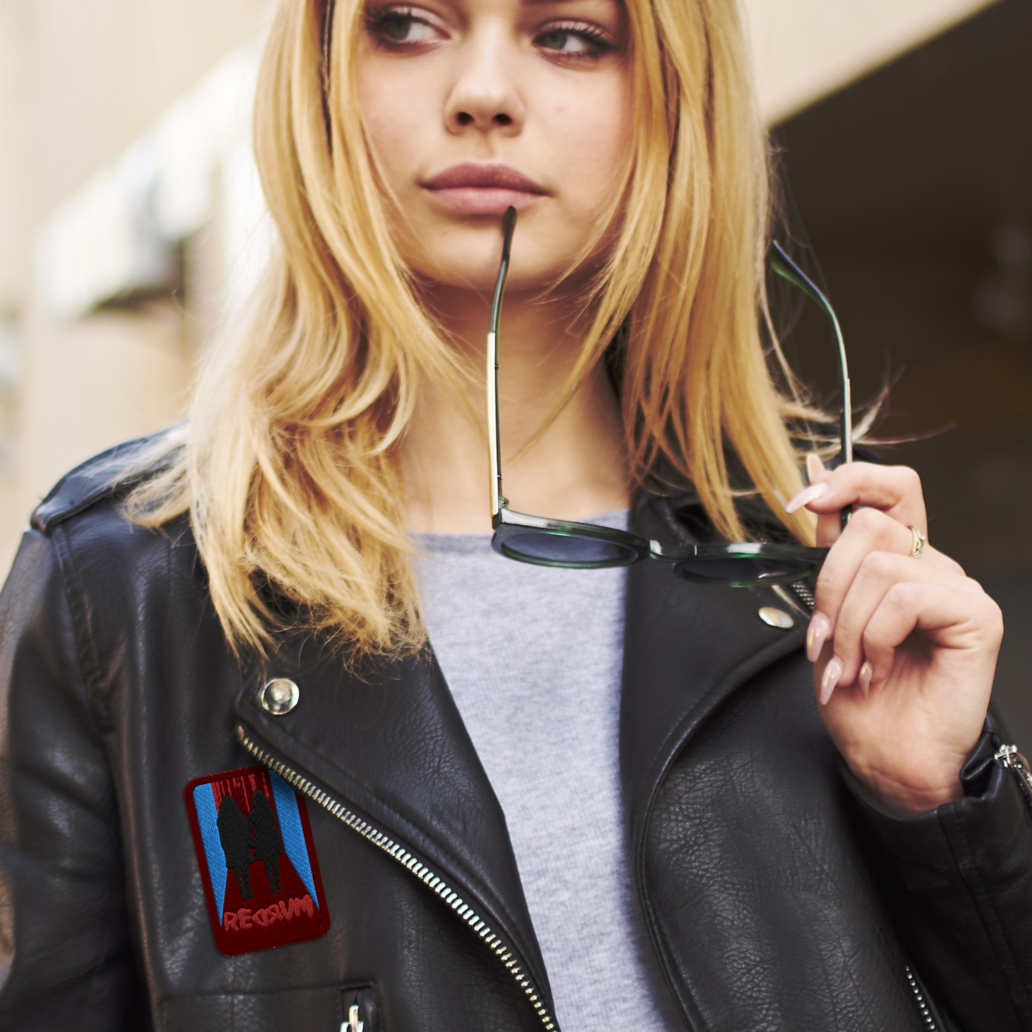 RedruM Embroidered patches creepy twins iron on patch horror patch halloween iron on patch gift horror collectors patch gift