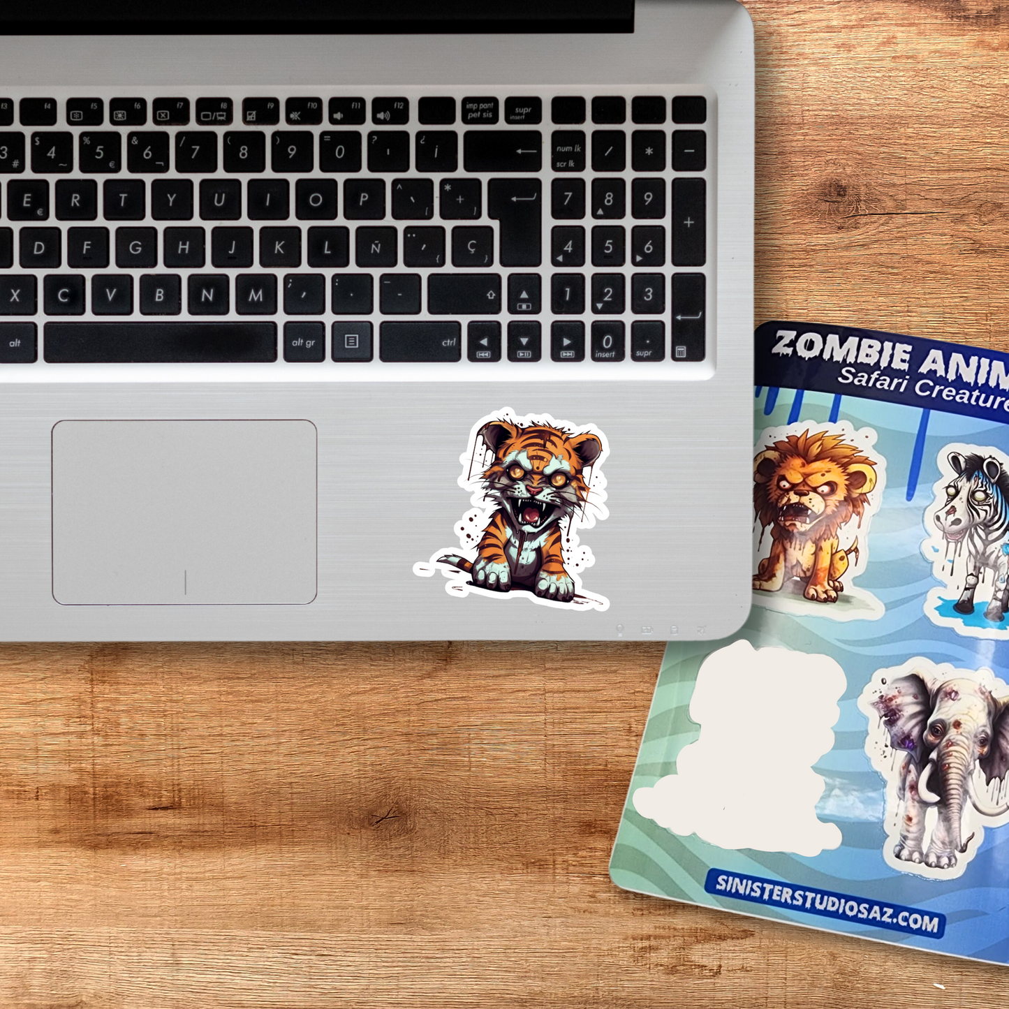 Safari Creatures Zombie Animals Sticker Sheet water resistant stickers horror animal sticker sheet sticker decal waterproof sticker sheet