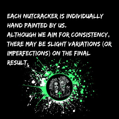 Horror Themed Nutcrackers | Hand Painted Killer Christmas Décor | Jason, Michael, Freddy, Pennywise, Leatherface, Art the Clown