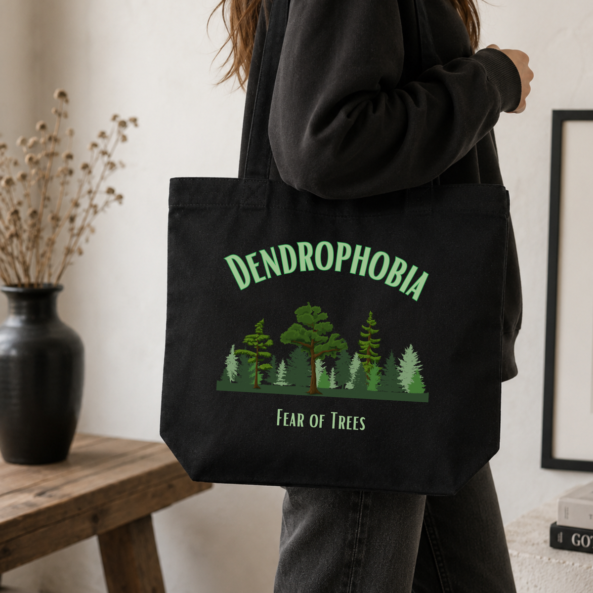 Dendrophobia Bag Collection – Tree Lover Tote, Botanical Pouch & Stash Case