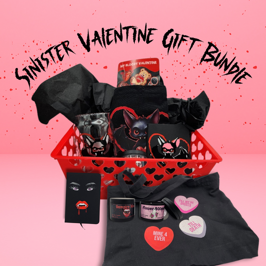 Sinister Valentine Gift Bundle valentine gift basket horror valentine gift for him gothic valentine gift for her Spooky love gift for couple