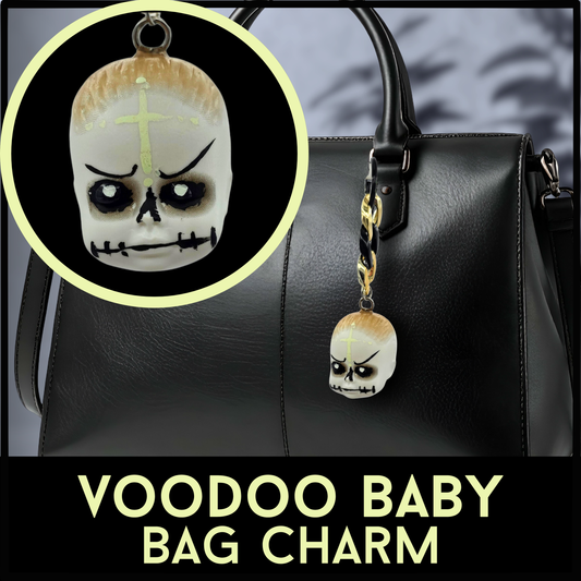 Voodoo Baby Bag Charm | Handmade Horror Purse Charm