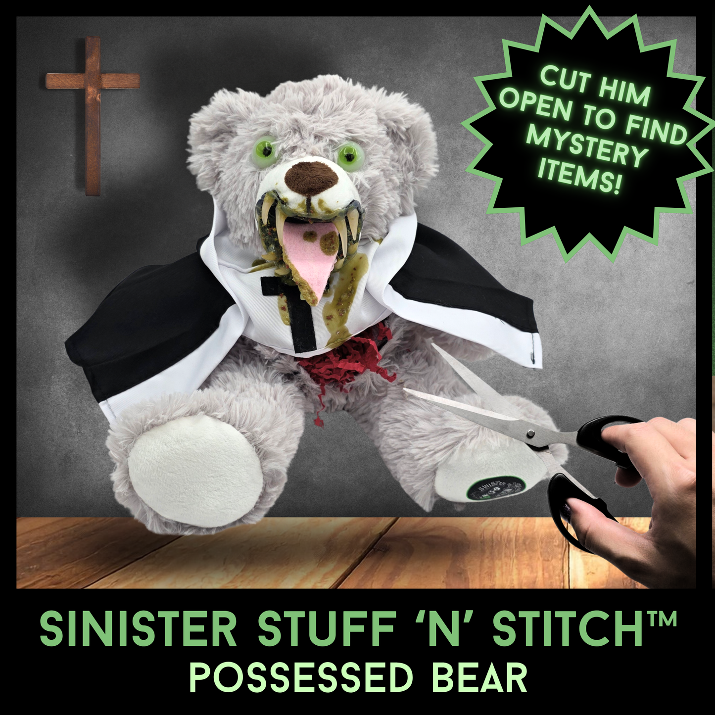 Sinister Stuff 'N' Stitch™ Possessed Bear Plush