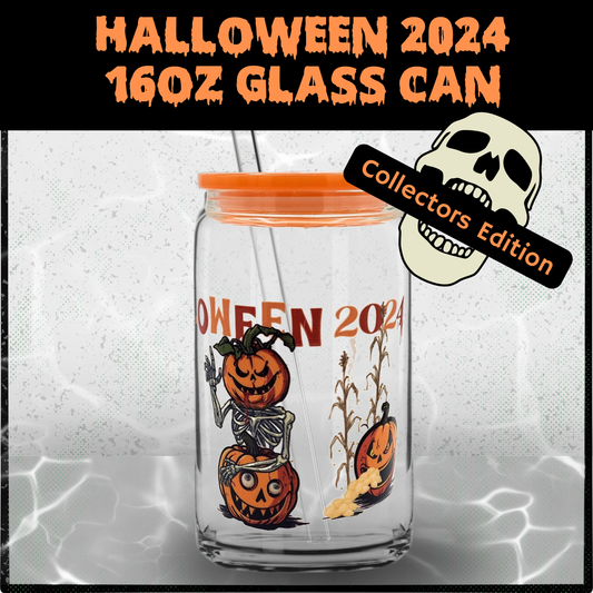 Halloween 2024 Glass Can – collectors glass, halloween drinking glass , Halloween, halloween gift, Housewarmings, and Gothic Home Decor, halloween drinkware, fall, creepy drinkware set