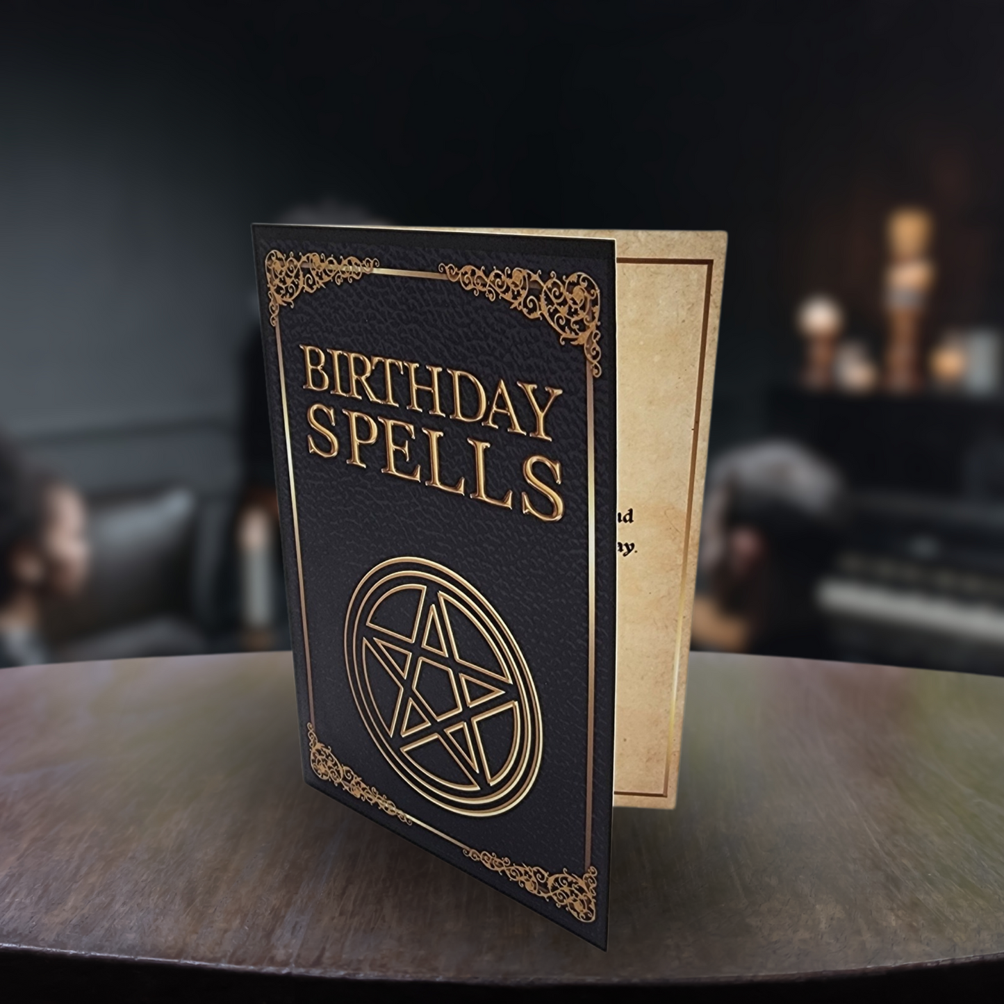 Birthday Spells gothic birthday card witch bday card gift spooky birthday card for him spell book birthday card for her witchcraft bday card