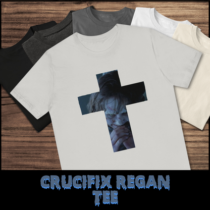 Crucifix Regan tee unisex horror tshirt for her horror fan tee gift Regan Exorcist tee for him horror graphic tee Exorcist movie tshirt