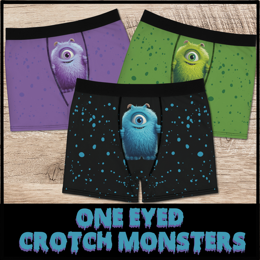 Crotch Monsters funny boxer briefs gift for him bachelor party gift anniversary for him funny gag gift underwear