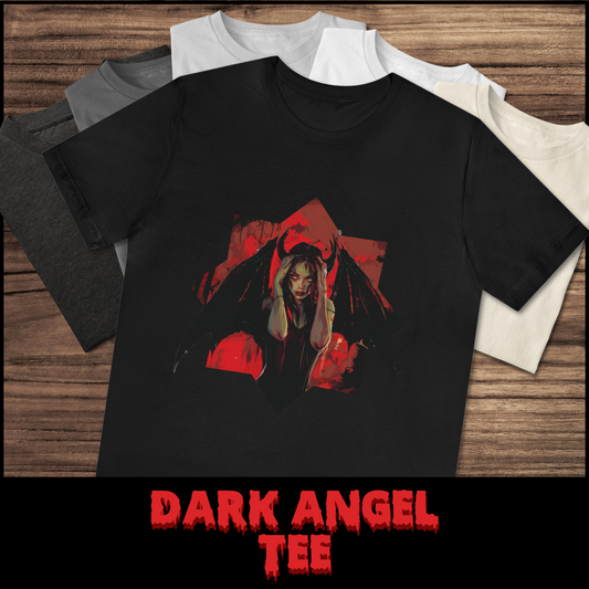 Dark Angel tee unisex horror tshirt for her gothic punk tee gift witchy tee for her punk graphic horror tshirt