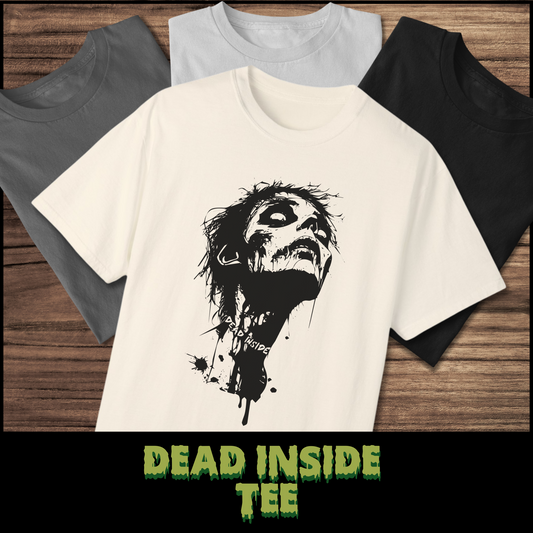 Dead Inside Tee unisex horror tee gift for her punk zombie tee for him macabre punk tshirt gift for horror fan