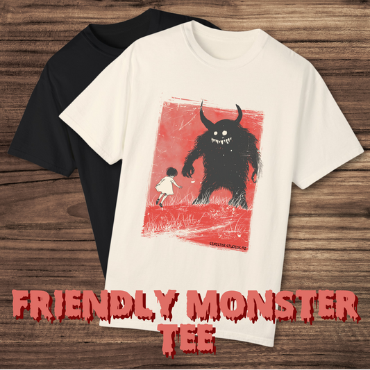 Friendly Monster Tee unisex horror graphic tee monster horror tee horror fan gift for her