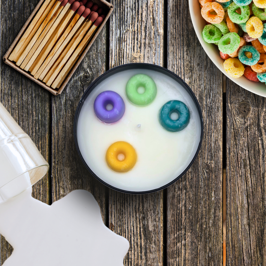 Cereal Killer Horror Candle & Wax Melts | Nostalgic Fruit Cereal Scent | Creepy Kitchen Decor | Funny Horror Gift | Made in AZ