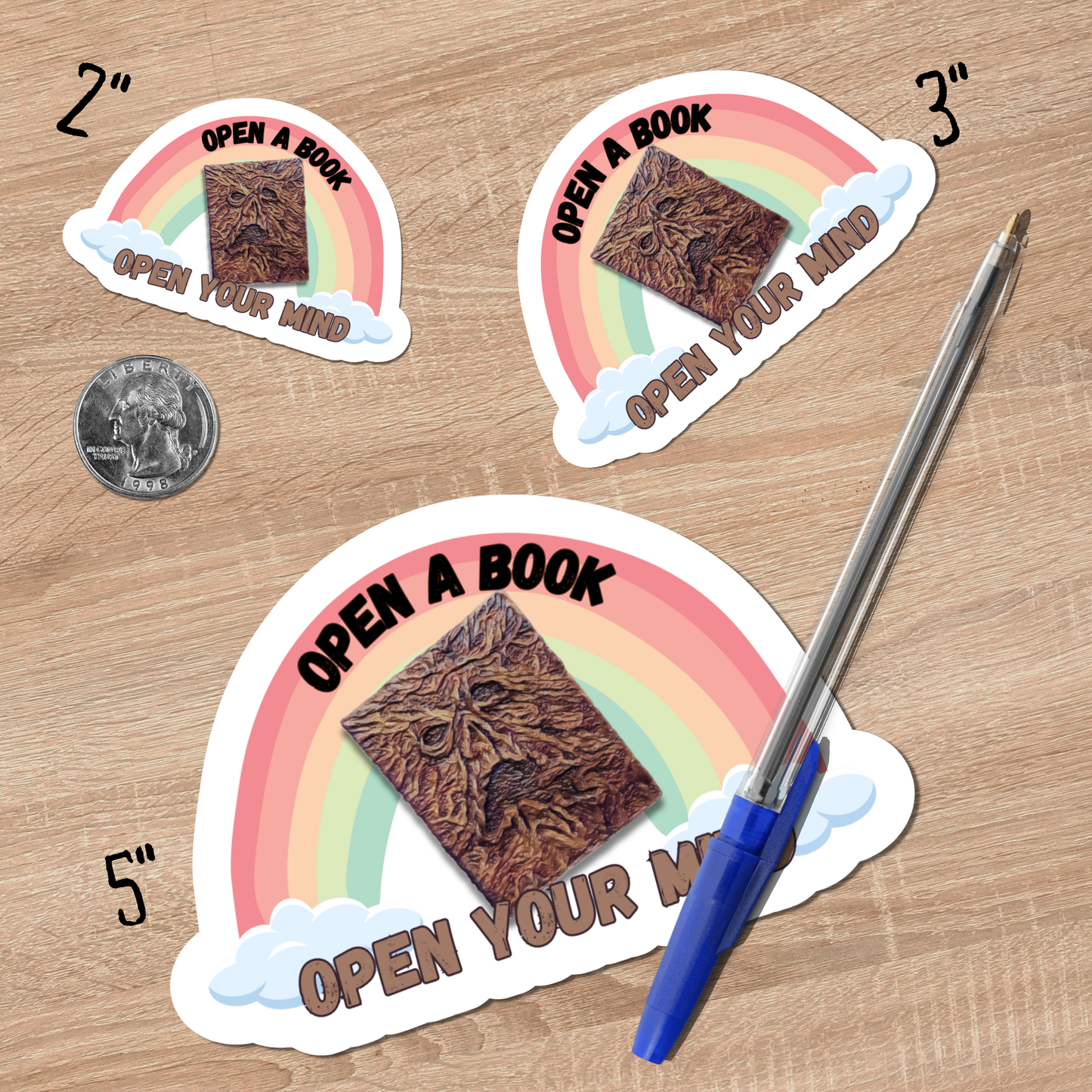 Open a Book kiss cut sticker vinyl decal Halloween Necronomicon sticker party favor sticker Evil Dead gift horror vinyl sticker