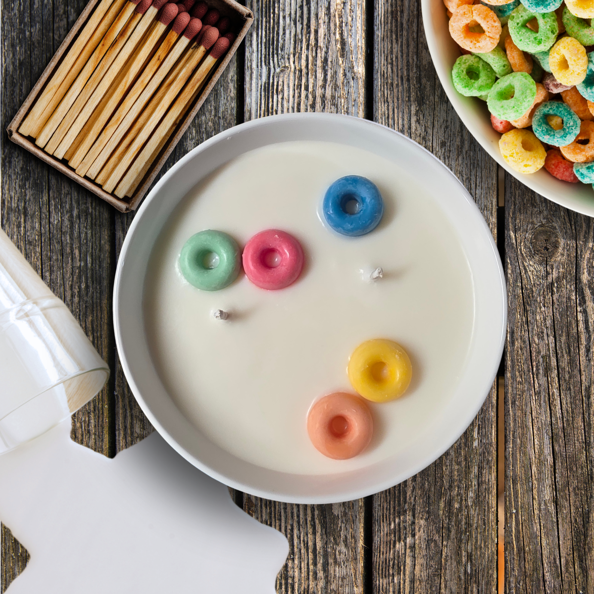 Cereal Killer Candle Bowl – Fruit Cereal Scented Horror Candle – 10oz Soy Coconut Wax Candle – Reusable Cereal Bowl – Sinister Studios AZ