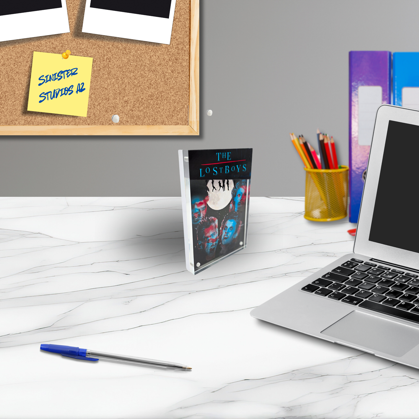 The Lost Boys 3D Effect Acrylic Horror Art | Glitch Vampire Transformation Display | Light Base Optional | Horror Movie Decor