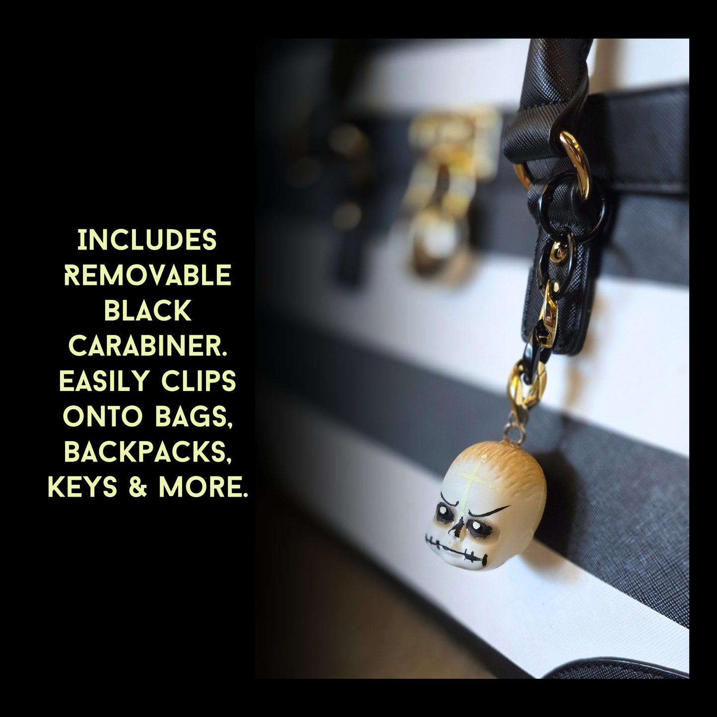 Voodoo Baby Bag Charm | Handmade Horror Purse Charm