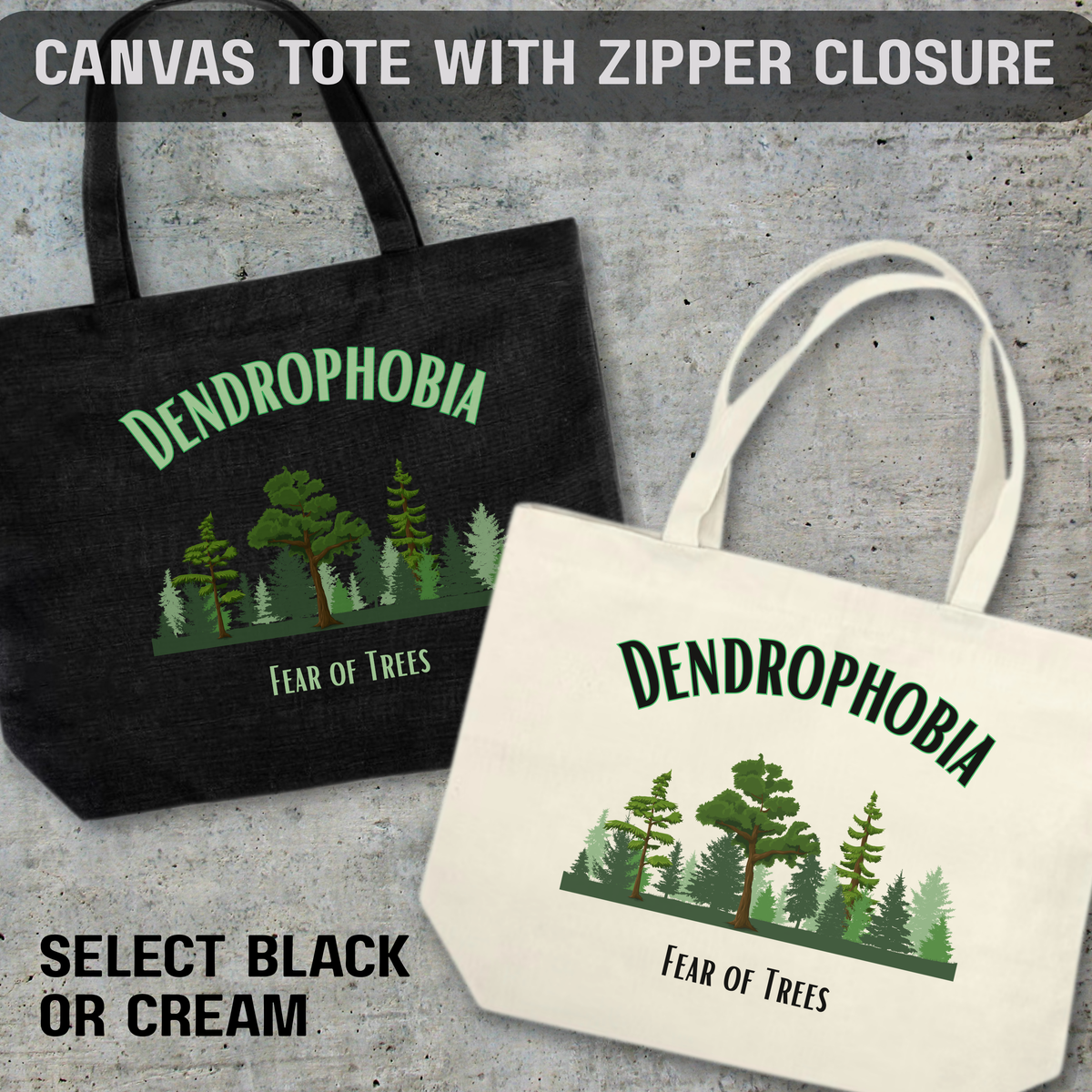 Dendrophobia Bag Collection – Tree Lover Tote, Botanical Pouch & Stash Case