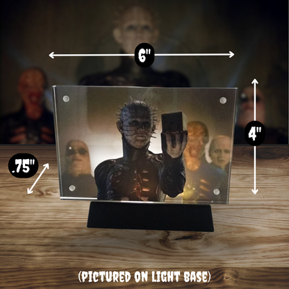 We’ll Tear Your Soul Apart 3D Effect Acrylic | Pinhead & Cenobites Horror Display | Hellraiser Art | Optional Light Base or Tealight