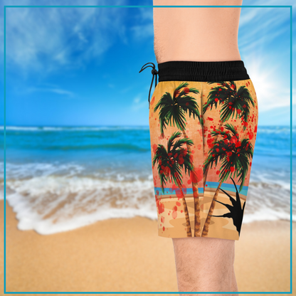 Beachy Freddy men's swim trunks Nightmare on Elm Street inpired swim shorts horror themed swim trunks gift for him Freddy horror swim trunks horror