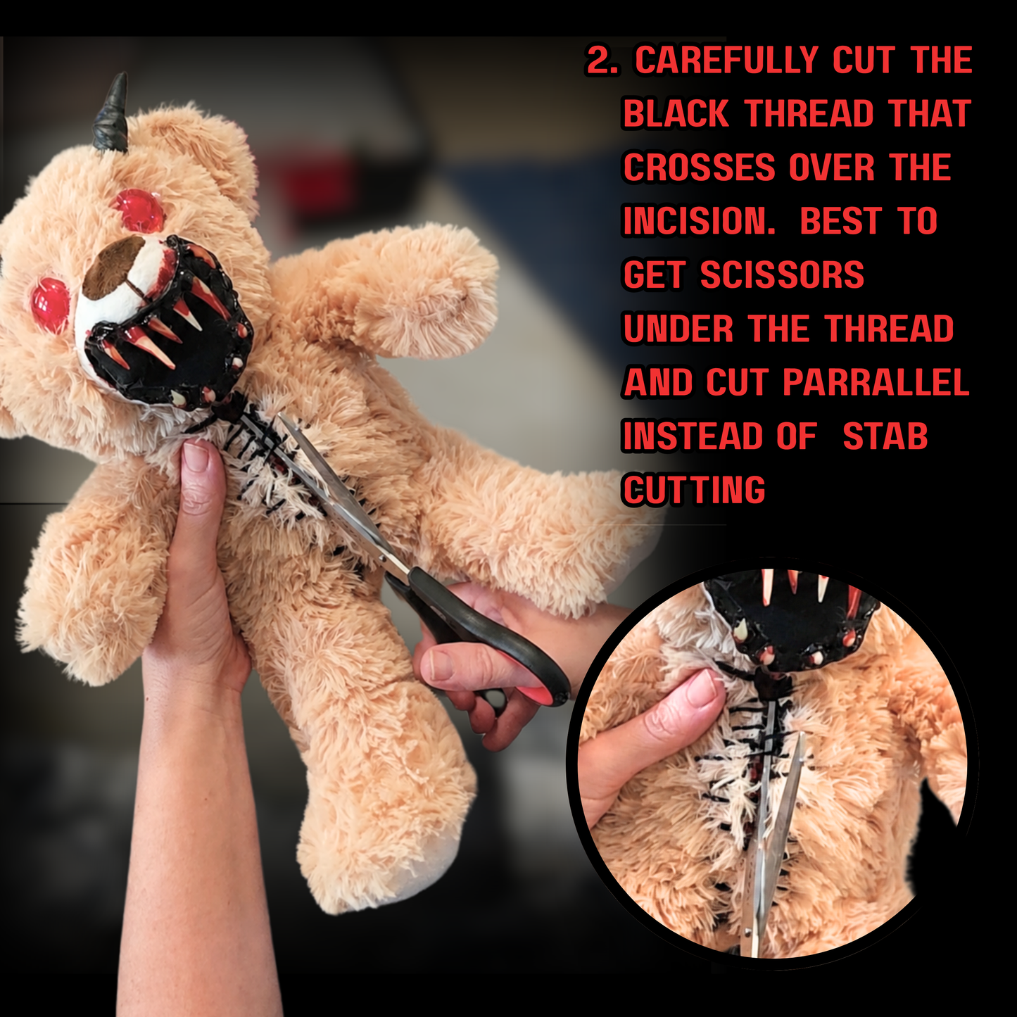 Sinister Stuff 'n' Stitch™ Demon Bear