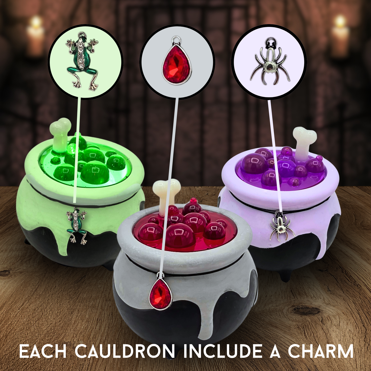 Handmade Cauldron Candle & Wax Melts | Gothic Witch Candle