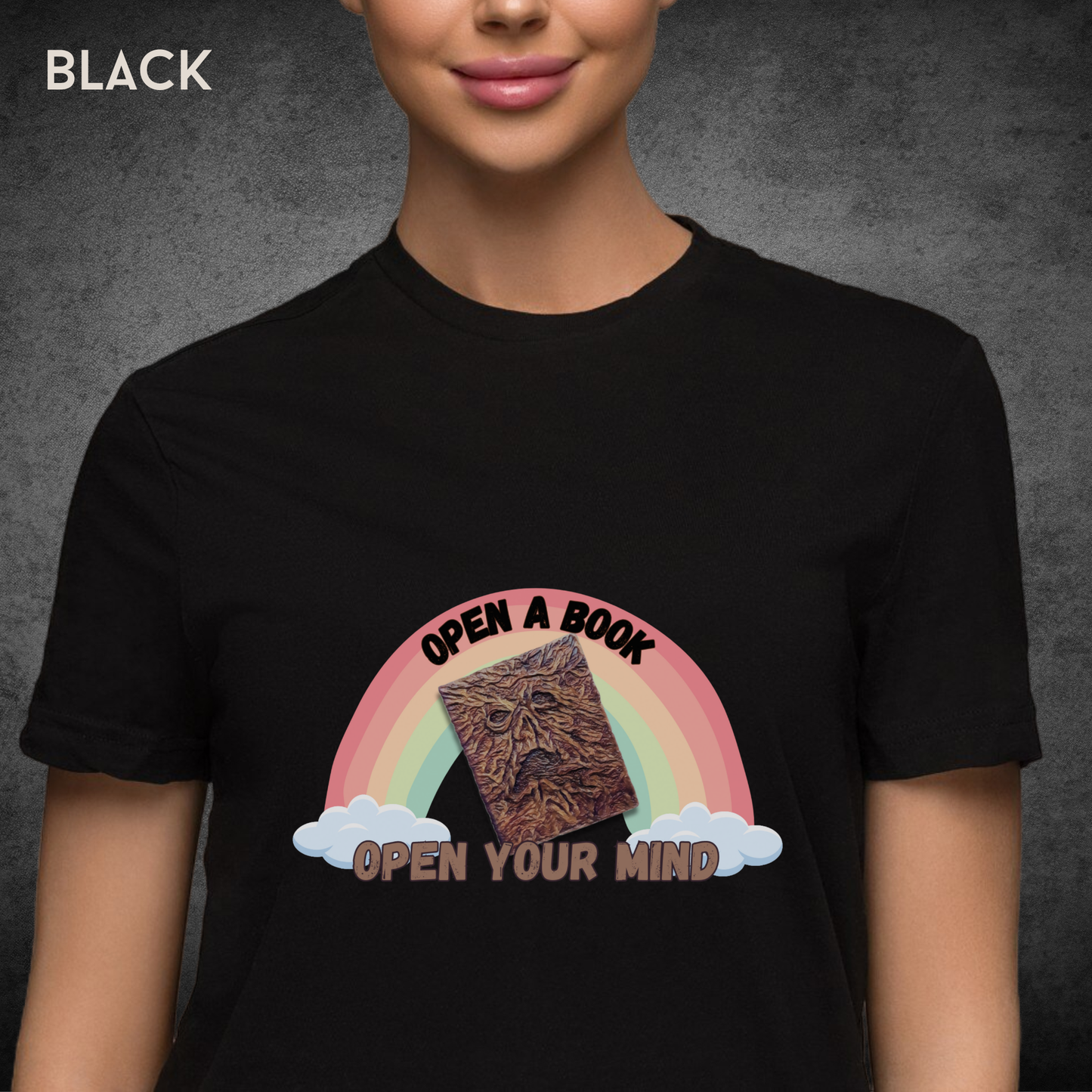 Open a Book Open Your Mind Necronomicon Unisex Tee Horror Book Shirt Comfort Colors 1717 Retro necronomicon  Gothic Tee