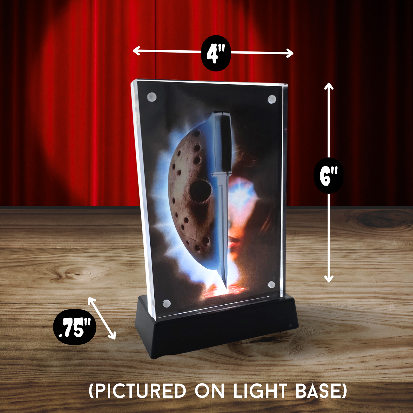 Friday the 13th Part 7 Jason Mask 3D Effect Acrylic Display Horror Collectible Autograph Ready Convention Signable Display Pre Order